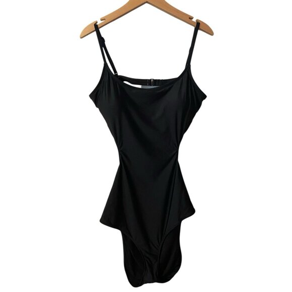 NEW ARIE BLACK ONE PIECE SWIMSUIT SZ XXL LONG - Picture 1 of 4
